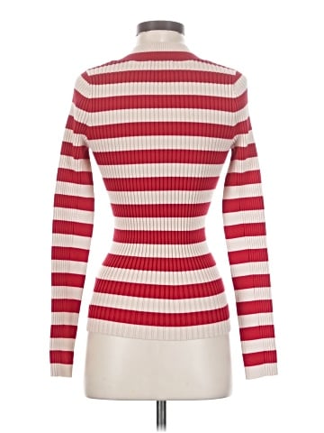 Madewell V-Neck Sweater in Stripe (view 2)