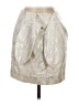 Significant Other Metallic Ivory Silver Formal Skirt Size 4 - photo 1