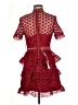 Self-Portrait 100% Polyester Red Cocktail Dress Size 6 - photo 2