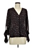 West Kei 100% Polyester Black 3/4 Sleeve Blouse Size M - photo 1