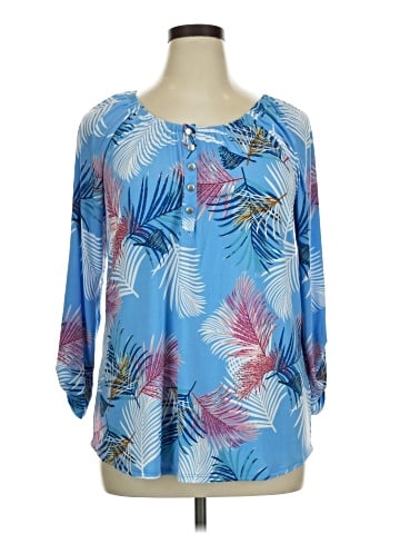NY Collection 3/4 Sleeve Blouse (view 1)