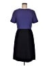 Marc by Marc Jacobs 100% Polyester Color Block Purple Casual Dress Size 8 - photo 1