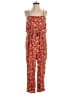 LOFT Beach Paisley Red Jumpsuit Size M - photo 1
