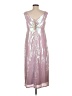 Let Me Be 100% Polyester Silver Cocktail Dress Size M - photo 2