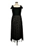 Alexa B 100% Polyester Stars Black Cocktail Dress Size 16 - photo 2
