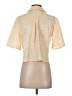 Princess Polly 100% Polyester Metallic Ivory Short Sleeve Blouse Size 2 - photo 2