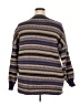 Romwe 100% Polyester Stripes Purple Pullover Sweater Size XXL - photo 2