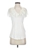Express 100% Rayon White Short Sleeve Top Size S - photo 1