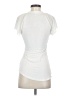 Express 100% Rayon White Short Sleeve Top Size S - photo 2