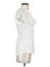 Express 100% Rayon White Short Sleeve Top Size S - photo 4