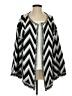 Unbranded 100% Polyester Chevron-herringbone Black Cardigan Size S - photo 1