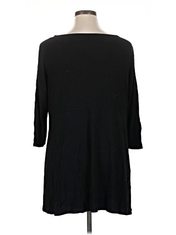 Joan Vass 3/4 Sleeve Top (view 2)