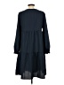 Unbranded 100% Polyester Solid Blue Casual Dress Size L - photo 2