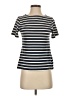 Unbranded Stripes Ivory Short Sleeve Turtleneck Size S - photo 1