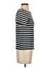Unbranded Stripes Ivory Short Sleeve Turtleneck Size S - photo 4