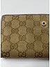 Gucci Gold Tan Canvas Double Flap continental Wallet One size - photo 7