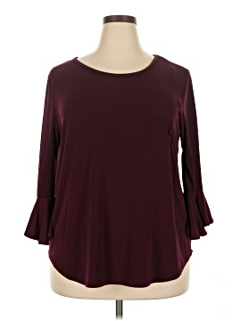 Green Envelope 3/4 Sleeve Top