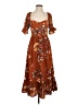 B.O.G Collective 100% Polyester Brown Casual Dress Size XS (estimated) - photo 1
