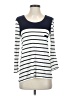 Bordeaux 100% Rayon White 3/4 Sleeve Top Size S - photo 1