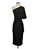 Quiz Solid Black Cocktail Dress Size 4 - photo 1