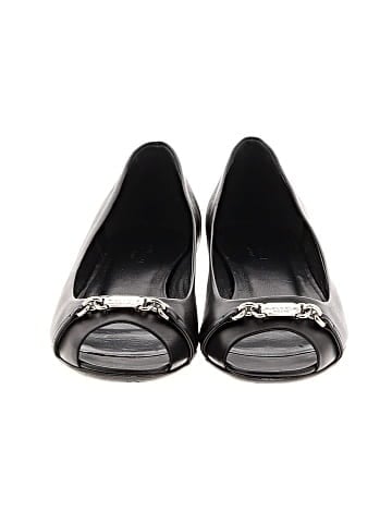 Gucci Leather salandria peep toe Flats (view 2)