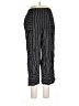 Ann Taylor LOFT Stripes Black Casual Pants Size L - photo 1