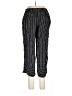 Ann Taylor LOFT Stripes Black Casual Pants Size L - photo 2