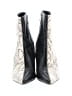 Public Desire Animal Print Snake Print Black Ivory Ankle Boots Size 4 - photo 2