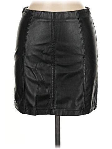 Shinestar Faux Leather Skirt (view 1)