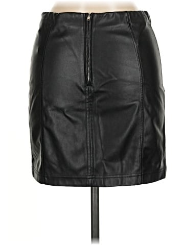 Shinestar Faux Leather Skirt (view 2)
