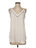 Ann Taylor LOFT 100% Polyester Ivory Sleeveless Blouse Size S - photo 1