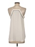 Ann Taylor LOFT 100% Polyester Ivory Sleeveless Blouse Size S - photo 2