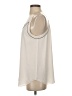 Ann Taylor LOFT 100% Polyester Ivory Sleeveless Blouse Size S - photo 5