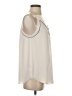 Ann Taylor LOFT 100% Polyester Ivory Sleeveless Blouse Size S - photo 4