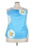 Unbranded 100% Polyester Blue Sleeveless Blouse Size 4X - photo 1