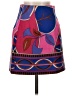 Zara 100% Polyester Graphic Blue Casual Skirt Size XS - photo 1