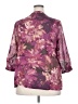 Avenue 100% Polyester Purple 3/4 Sleeve Blouse Size 18 Plus - photo 2