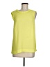 J.Crew 100% Polyester Yellow Sleeveless Blouse Size 6 (tall) - photo 1