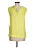 J.Crew 100% Polyester Yellow Sleeveless Blouse Size 6 (tall) - photo 2