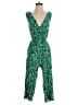 Eyeshadow 100% Rayon Paisley Green Jumpsuit Size S - photo 1