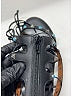 Valentino Garavani Silver Black Leather Rockstud Gladiator Flat Sandals Size EU 37 1/2 - photo 5