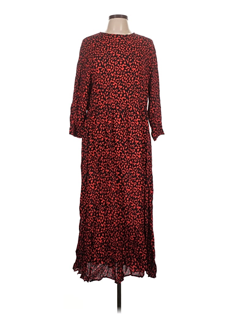 Pre-owned Zara Casual Dress In Red