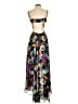 Luxxel 100% Polyester Tropical Black Cocktail Dress Size S - photo 2