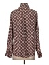 Express 100% Polyester Brown Long Sleeve Blouse Size S - photo 2