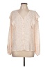 Nine West Ivory Long Sleeve Blouse Size L - photo 1