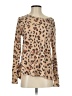 B Collection by Bobeau Animal Print Tan Pullover Sweater Size S - photo 1