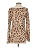 B Collection by Bobeau Animal Print Tan Pullover Sweater Size S - photo 2