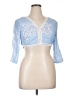 Unbranded Blue 3/4 Sleeve Blouse Size XL - photo 1