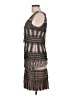 BCBGMAXAZRIA 100% Polyester Stripes Brown Cocktail Dress Size 10 - photo 5