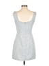 Forever 21 Tweed Blue Casual Dress Size L - photo 2